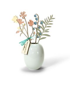 Houten bloemen (gekleurd)
