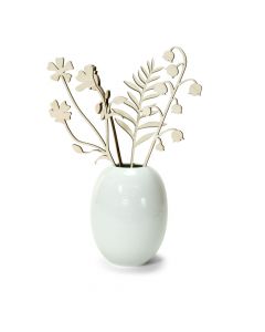 Houten bloemen (naturel)